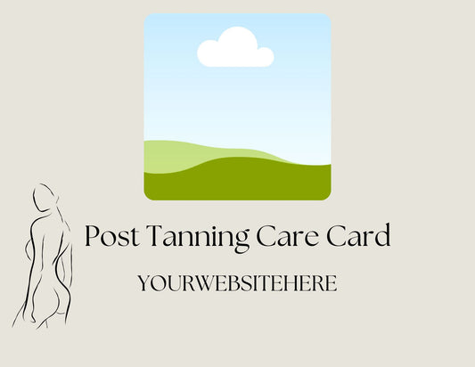 Post Tanning Card TEMPLATE